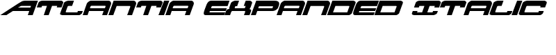 Atlantia Expanded Italic Font