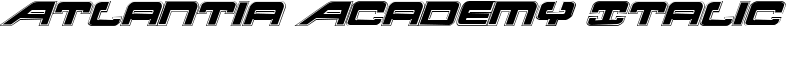 Atlantia Academy Italic Font