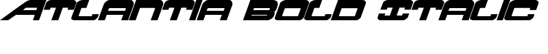 Atlantia Bold Italic Font