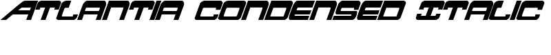 Atlantia Condensed Italic Font