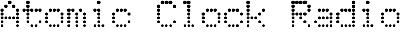 Atomic Clock Radio Font
