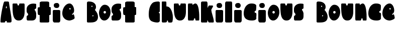 Austie Bost Chunkilicious Bounce Font