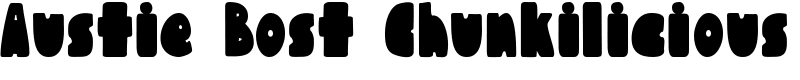 Austie Bost Chunkilicious Font