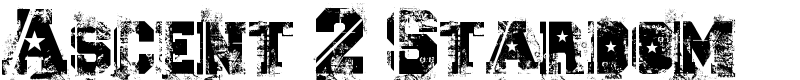 Ascent 2 Stardom Font