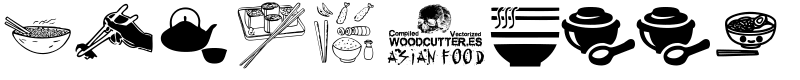 Asian Food Font