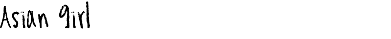Asian Girl Font