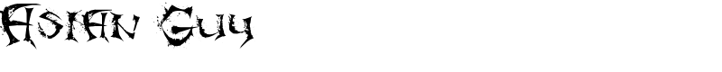 Asian Guy Font