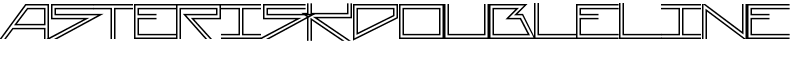 AsteriskDoubleLine Font