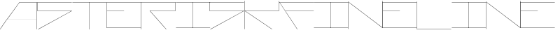 AsteriskFineLine Font