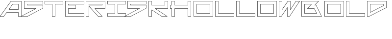 AsteriskHollowBold Font