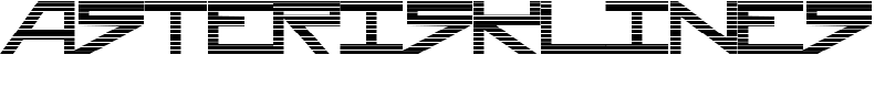 AsteriskLines Font