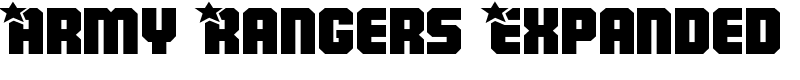 Army Rangers Expanded Font