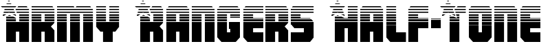 Army Rangers Half-Tone Font