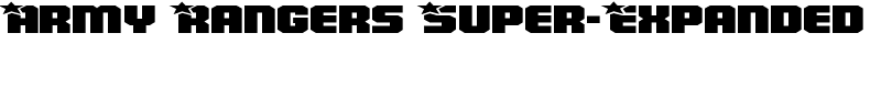 Army Rangers Super-Expanded Font