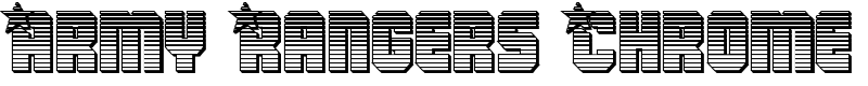 Army Rangers Chrome Font