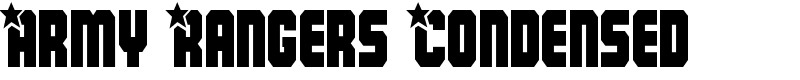 Army Rangers Condensed Font