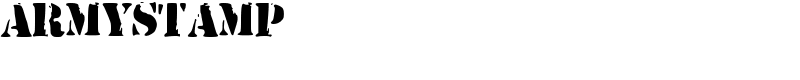 ArmyStamp Font