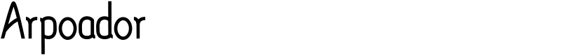 Arpoador Font