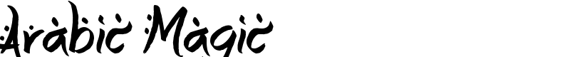 Arabic Magic Font