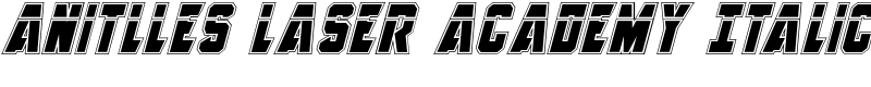 Anitlles Laser Academy Italic Font