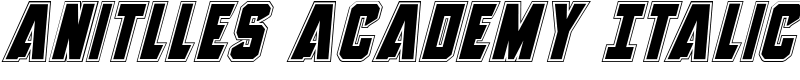 Anitlles Academy Italic Font