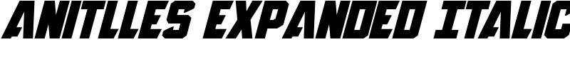 Anitlles Expanded Italic Font
