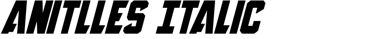 Anitlles Italic Font
