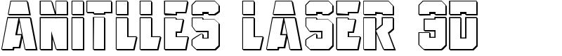 Anitlles Laser 3D Font
