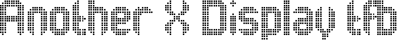 Another X Display tfb Font
