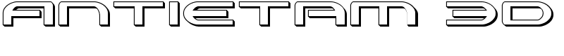 Antietam 3D Font