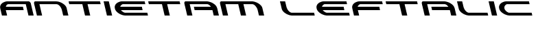 Antietam Leftalic Font