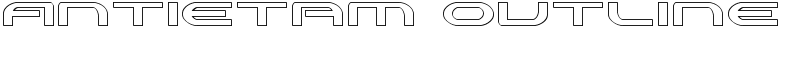 Antietam Outline Font