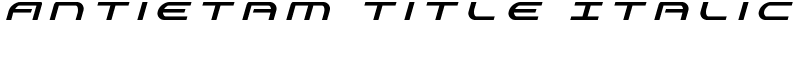 Antietam Title Italic Font