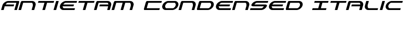 Antietam Condensed Italic Font