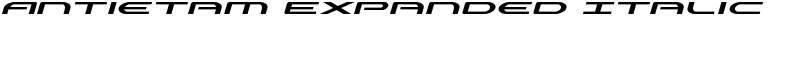 Antietam Expanded Italic Font