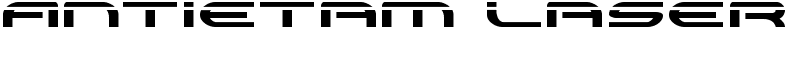 Antietam Laser Font