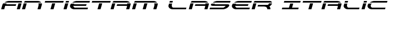 Antietam Laser Italic Font
