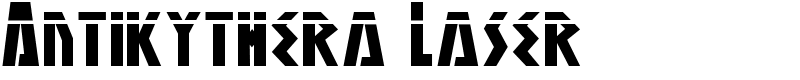 Antikythera Laser Font