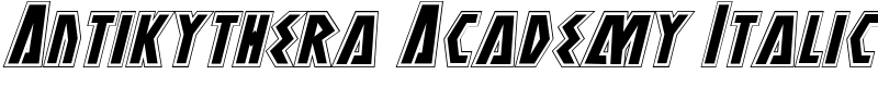 Antikythera Academy Italic Font
