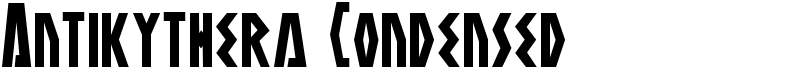 Antikythera Condensed Font