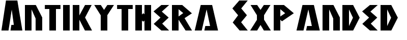 Antikythera Expanded Font