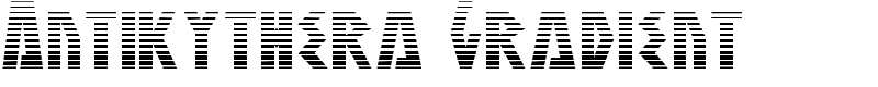 Antikythera Gradient Font