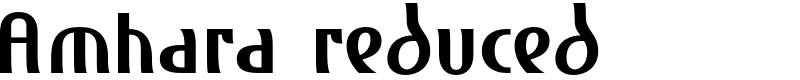 Amhara reduced Font