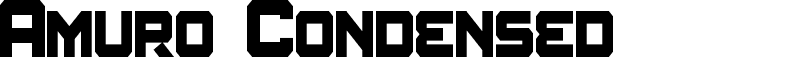 Amuro Condensed Font