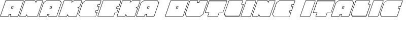 Anakefka Outline Italic Font