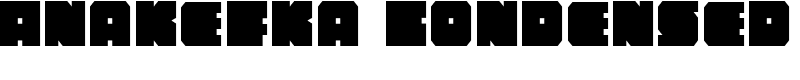 Anakefka Condensed Font