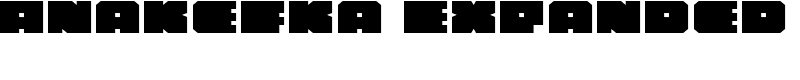 Anakefka Expanded Font
