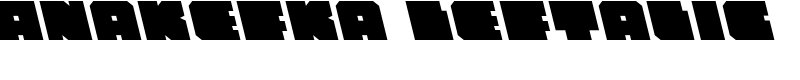 Anakefka Leftalic Font