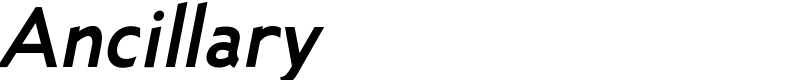 Ancillary Font