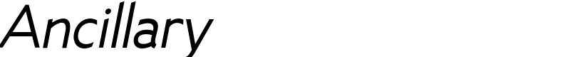 Ancillary Font